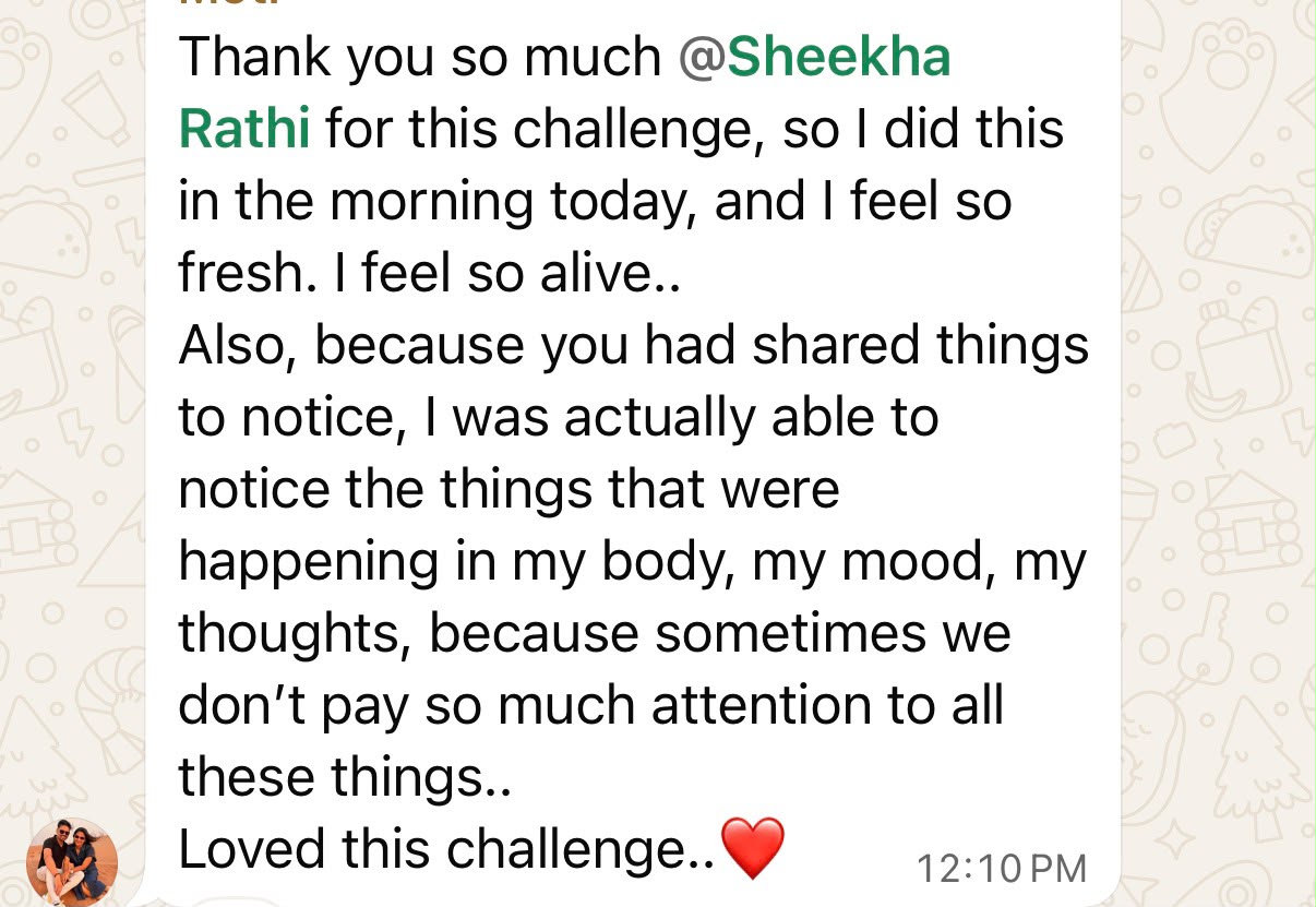Message from a mother in the community 1